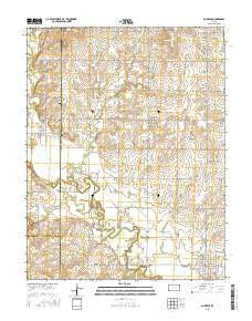 Americus Kansas Current topographic map, 1:24000 scale, 7.5 X 7.5 Minute, Year 2015