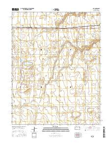 Amy Kansas Current topographic map, 1:24000 scale, 7.5 X 7.5 Minute, Year 2015