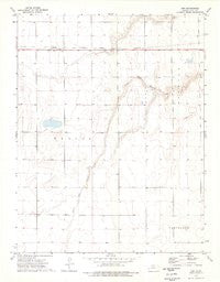 Amy Kansas Historical topographic map, 1:24000 scale, 7.5 X 7.5 Minute, Year 1974