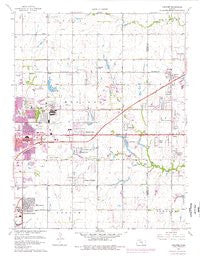 Andover Kansas Historical topographic map, 1:24000 scale, 7.5 X 7.5 Minute, Year 1961