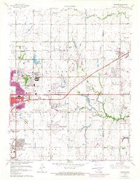 Andover Kansas Historical topographic map, 1:24000 scale, 7.5 X 7.5 Minute, Year 1961