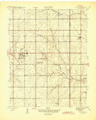 Andover Kansas Historical topographic map, 1:31680 scale, 7.5 X 7.5 Minute, Year 1945