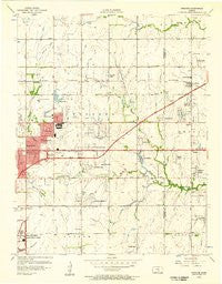 Andover Kansas Historical topographic map, 1:24000 scale, 7.5 X 7.5 Minute, Year 1956