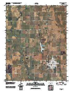 Anthony Kansas Historical topographic map, 1:24000 scale, 7.5 X 7.5 Minute, Year 2010