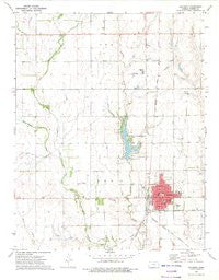 Anthony Kansas Historical topographic map, 1:24000 scale, 7.5 X 7.5 Minute, Year 1972