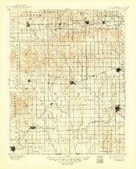 Anthony Kansas Historical topographic map, 1:125000 scale, 30 X 30 Minute, Year 1891