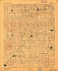 Anthony Kansas Historical topographic map, 1:125000 scale, 30 X 30 Minute, Year 1891