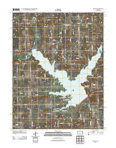 Antioch Kansas Historical topographic map, 1:24000 scale, 7.5 X 7.5 Minute, Year 2012
