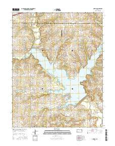 Antioch Kansas Current topographic map, 1:24000 scale, 7.5 X 7.5 Minute, Year 2015