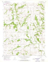 Antioch Kansas Historical topographic map, 1:24000 scale, 7.5 X 7.5 Minute, Year 1957
