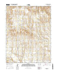 Antonino Kansas Current topographic map, 1:24000 scale, 7.5 X 7.5 Minute, Year 2015