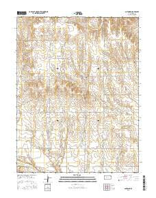 Antonino Kansas Current topographic map, 1:24000 scale, 7.5 X 7.5 Minute, Year 2015