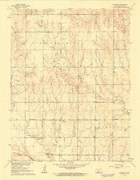 Antonino Kansas Historical topographic map, 1:24000 scale, 7.5 X 7.5 Minute, Year 1961