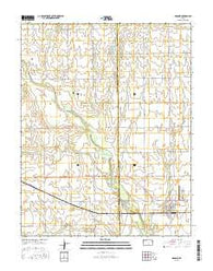Argonia Kansas Current topographic map, 1:24000 scale, 7.5 X 7.5 Minute, Year 2015