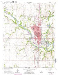 Arkansas City Kansas Historical topographic map, 1:24000 scale, 7.5 X 7.5 Minute, Year 1965