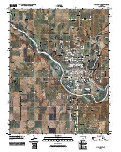 Arkansas City Kansas Historical topographic map, 1:24000 scale, 7.5 X 7.5 Minute, Year 2010