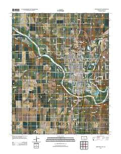 Arkansas City Kansas Historical topographic map, 1:24000 scale, 7.5 X 7.5 Minute, Year 2012