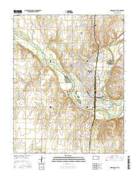 Arkansas City Kansas Current topographic map, 1:24000 scale, 7.5 X 7.5 Minute, Year 2015