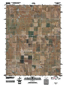 Arnold Kansas Historical topographic map, 1:24000 scale, 7.5 X 7.5 Minute, Year 2009