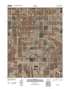 Arnold Kansas Historical topographic map, 1:24000 scale, 7.5 X 7.5 Minute, Year 2012