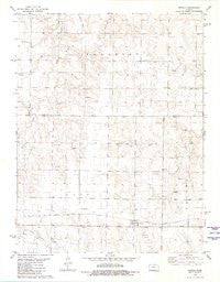 Arnold Kansas Historical topographic map, 1:24000 scale, 7.5 X 7.5 Minute, Year 1981