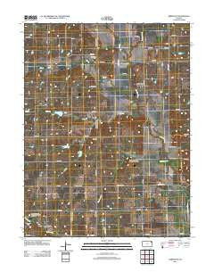 Arrington Kansas Historical topographic map, 1:24000 scale, 7.5 X 7.5 Minute, Year 2012