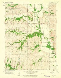Arrington Kansas Historical topographic map, 1:24000 scale, 7.5 X 7.5 Minute, Year 1960