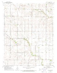 Ash Valley Kansas Historical topographic map, 1:24000 scale, 7.5 X 7.5 Minute, Year 1970
