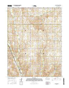Ash Grove Kansas Current topographic map, 1:24000 scale, 7.5 X 7.5 Minute, Year 2015