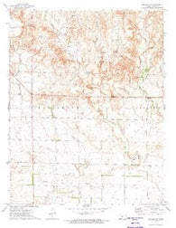 Ashland NW Kansas Historical topographic map, 1:24000 scale, 7.5 X 7.5 Minute, Year 1972