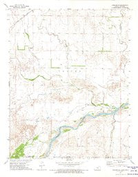 Ashland SE Kansas Historical topographic map, 1:24000 scale, 7.5 X 7.5 Minute, Year 1972