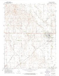 Ashland Kansas Historical topographic map, 1:24000 scale, 7.5 X 7.5 Minute, Year 1972