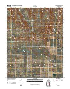 Ashland NW Kansas Historical topographic map, 1:24000 scale, 7.5 X 7.5 Minute, Year 2012