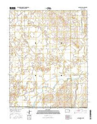 Ashland SE Kansas Current topographic map, 1:24000 scale, 7.5 X 7.5 Minute, Year 2016