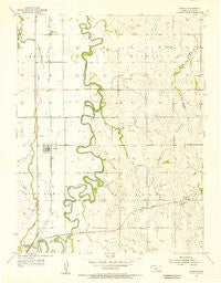Assaria Kansas Historical topographic map, 1:24000 scale, 7.5 X 7.5 Minute, Year 1955