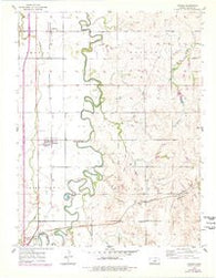 Assaria Kansas Historical topographic map, 1:24000 scale, 7.5 X 7.5 Minute, Year 1955