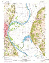 Atchison East Kansas Historical topographic map, 1:24000 scale, 7.5 X 7.5 Minute, Year 1960