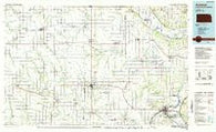 Atchison Kansas Historical topographic map, 1:100000 scale, 30 X 60 Minute, Year 1985