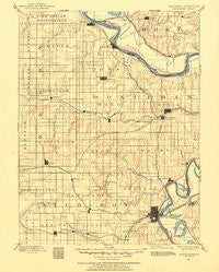 Atchison Kansas Historical topographic map, 1:125000 scale, 30 X 30 Minute, Year 1885