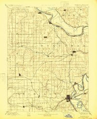 Atchison Kansas Historical topographic map, 1:125000 scale, 30 X 30 Minute, Year 1893