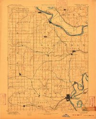 Atchison Kansas Historical topographic map, 1:125000 scale, 30 X 30 Minute, Year 1893