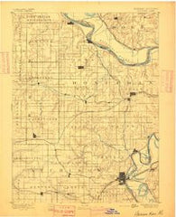 Atchison Kansas Historical topographic map, 1:125000 scale, 30 X 30 Minute, Year 1893