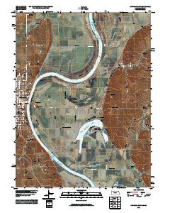 Atchison East Kansas Historical topographic map, 1:24000 scale, 7.5 X 7.5 Minute, Year 2009