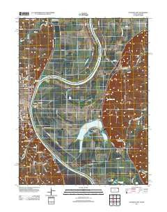 Atchison East Kansas Historical topographic map, 1:24000 scale, 7.5 X 7.5 Minute, Year 2012
