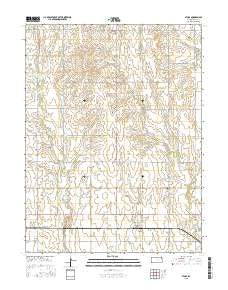 Athol Kansas Current topographic map, 1:24000 scale, 7.5 X 7.5 Minute, Year 2015
