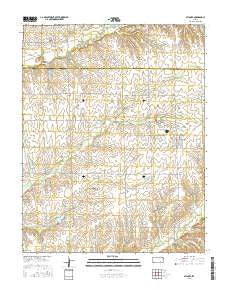 Atlanta Kansas Current topographic map, 1:24000 scale, 7.5 X 7.5 Minute, Year 2015