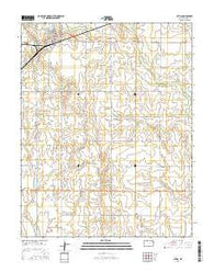 Attica Kansas Current topographic map, 1:24000 scale, 7.5 X 7.5 Minute, Year 2015