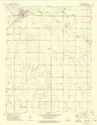 Attica Kansas Historical topographic map, 1:24000 scale, 7.5 X 7.5 Minute, Year 1972