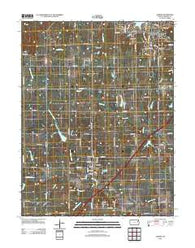 Auburn Kansas Historical topographic map, 1:24000 scale, 7.5 X 7.5 Minute, Year 2012
