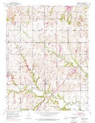 Auburn Kansas Historical topographic map, 1:24000 scale, 7.5 X 7.5 Minute, Year 1952
